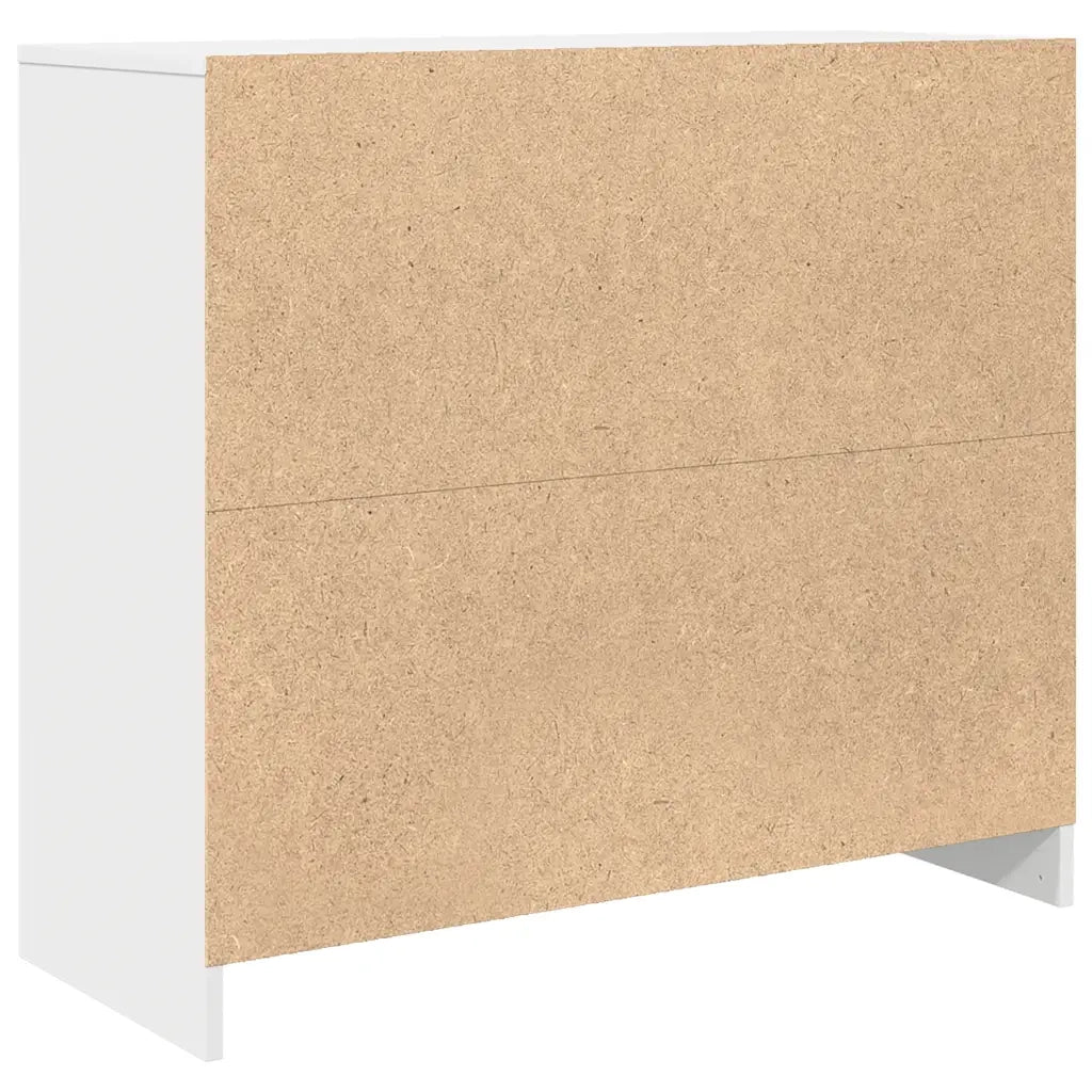 Credenza-Buffet-Armadio da cucina Bianca 85x34x76 cm in Legno Multistrato