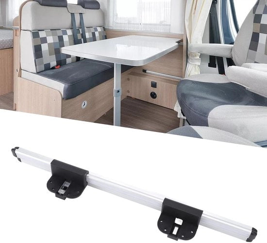 Supporto per Montaggio in Alluminio da 500 mm - Robusto e Duraturo - Finitura Anodizzata - Adatto per Camper/Caravan - Maggiore Stabilità - Braccio di Sostegno per Tavolo