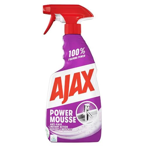 AJAX POWER MOUSSE ANTI CALCARE 600 ML PER SUPERFICI DETERGENTE PER PULIZIA VELOCE