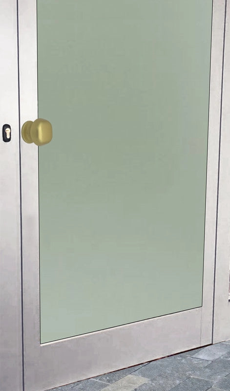 Pomolo fisso per porta SAGUATTI 172/60FB in alluminio oro satinato