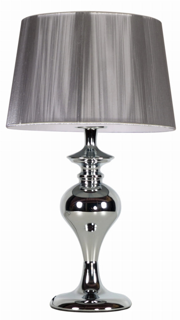 Lampada da tavolo Candellux Gillenia cromata E27 40cm