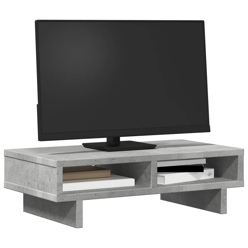 Supporto per Monitor Grigio Cemento 50x27x15 cm in Truciolato CFW1693207