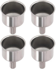 Set di 4 Scodelle in Acciaio Inossidabile per Liquidi e Spezie - Accessori Cucina Pratici - Adatti per Bottiglie e Oli - Design Multifunzionale - 5x4cm