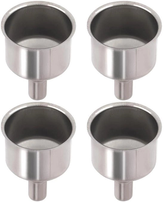Set di 4 Scodelle in Acciaio Inossidabile per Liquidi e Spezie - Accessori Cucina Pratici - Adatti per Bottiglie e Oli - Design Multifunzionale - 5x4cm