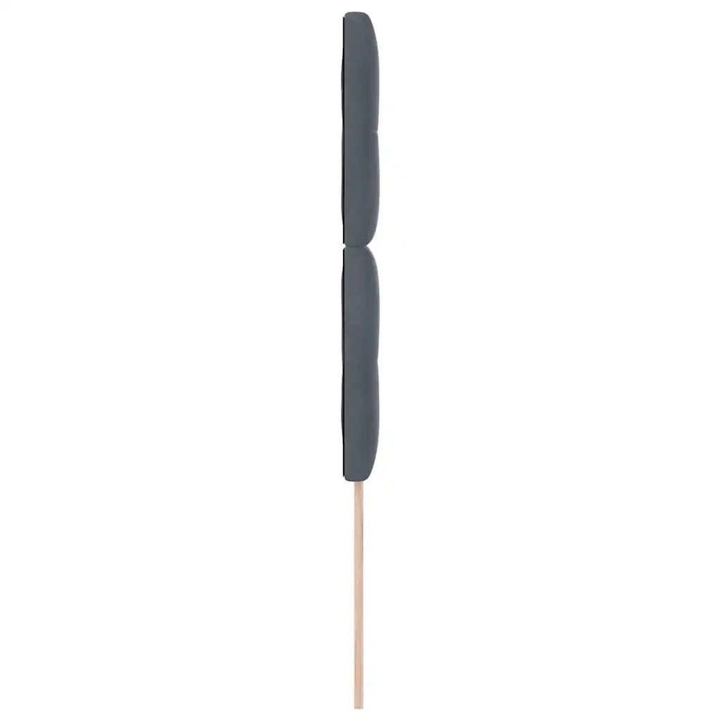 Testiera Grigio scuro 100 cm Velluto 3337816