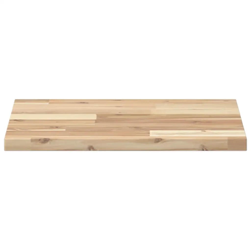 Piano Tavolo | Superficie Tavolo | Piano Scrivania Quadrato 40x40x2 cm in Legno Massello di Acacia