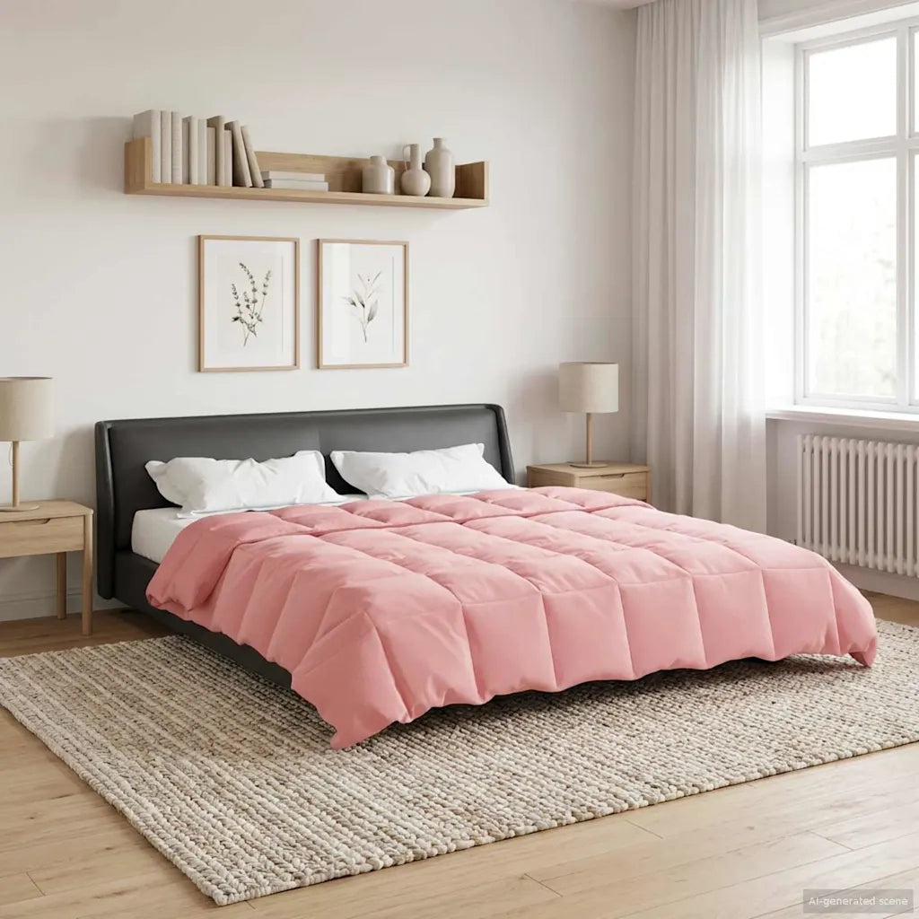 Piumone Completo Annuale Rosa 200 x 220 cm Microfibra