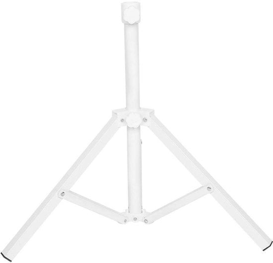 Parasole Opvougbile - Base Stabilizzante a Tre Angoli - Altezza 69,3 cm - Diametro Fermo 2,2-2,5 cm - Acciaio - Bianco - Supporto Parasole