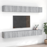 Mobili Porta TV 8pz-Set di 8 Credenza per TV Grigio Sonoma 60x30x30 cm Legno Multistrato