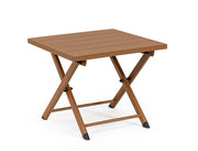 Tavolino da Salotto 44x43x36 cm in Alluminio Taylor Pecan