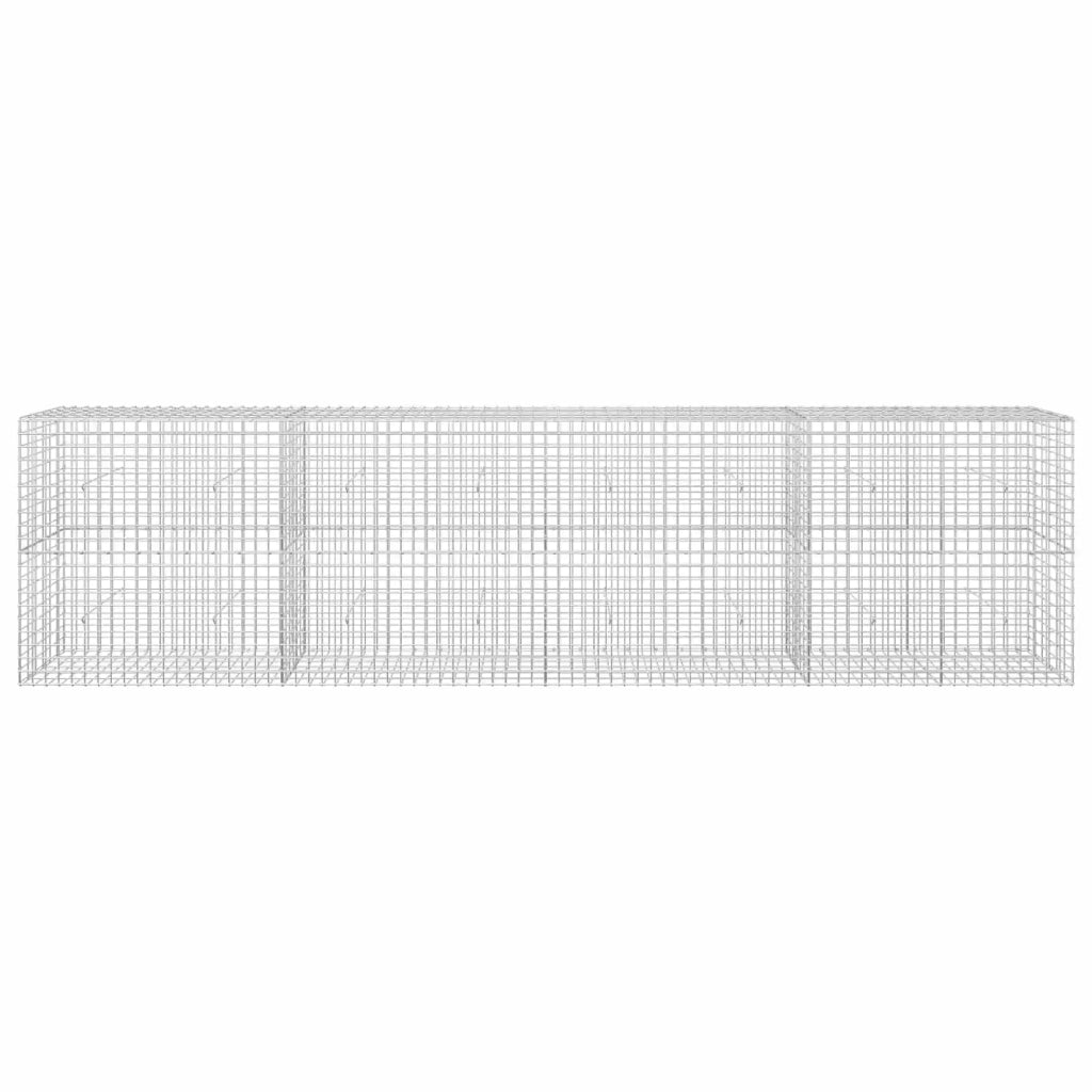 Gabione con filo da 5 mm e rete da 5x5 cm 400x30x100 cm 3464162