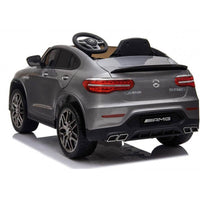 Macchina Elettrica per Bambini 12V con Licenza Mercedes GLC 63S Coupè Grigio Metallizzato