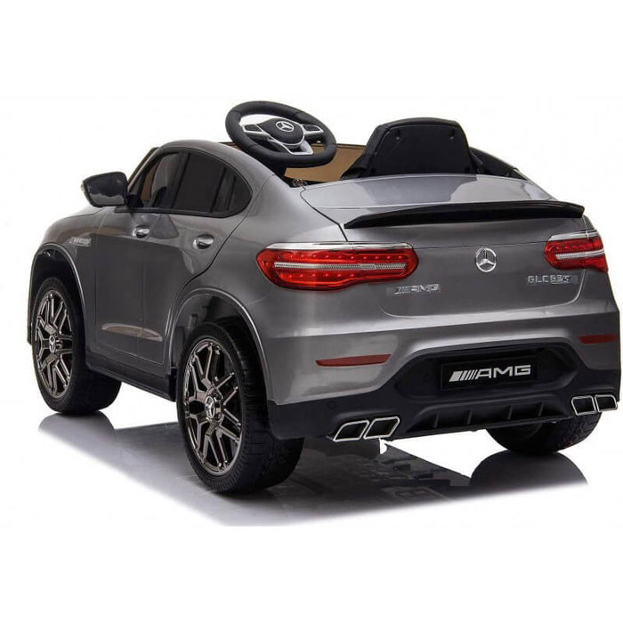 Macchina Elettrica per Bambini 12V con Licenza Mercedes GLC 63S Coupè Grigio Metallizzato