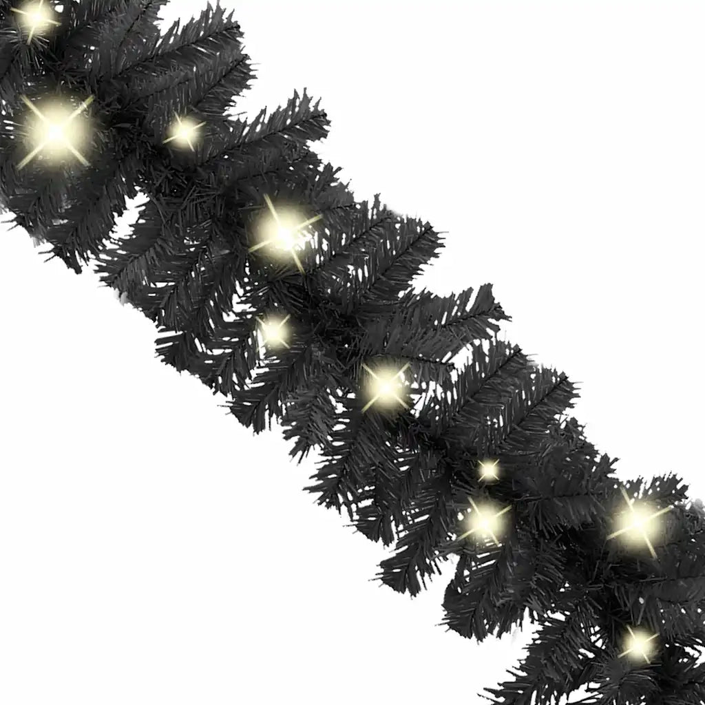 Ghirlanda Natalizia con Luci a LED 20 m Nera cod mxl 46744