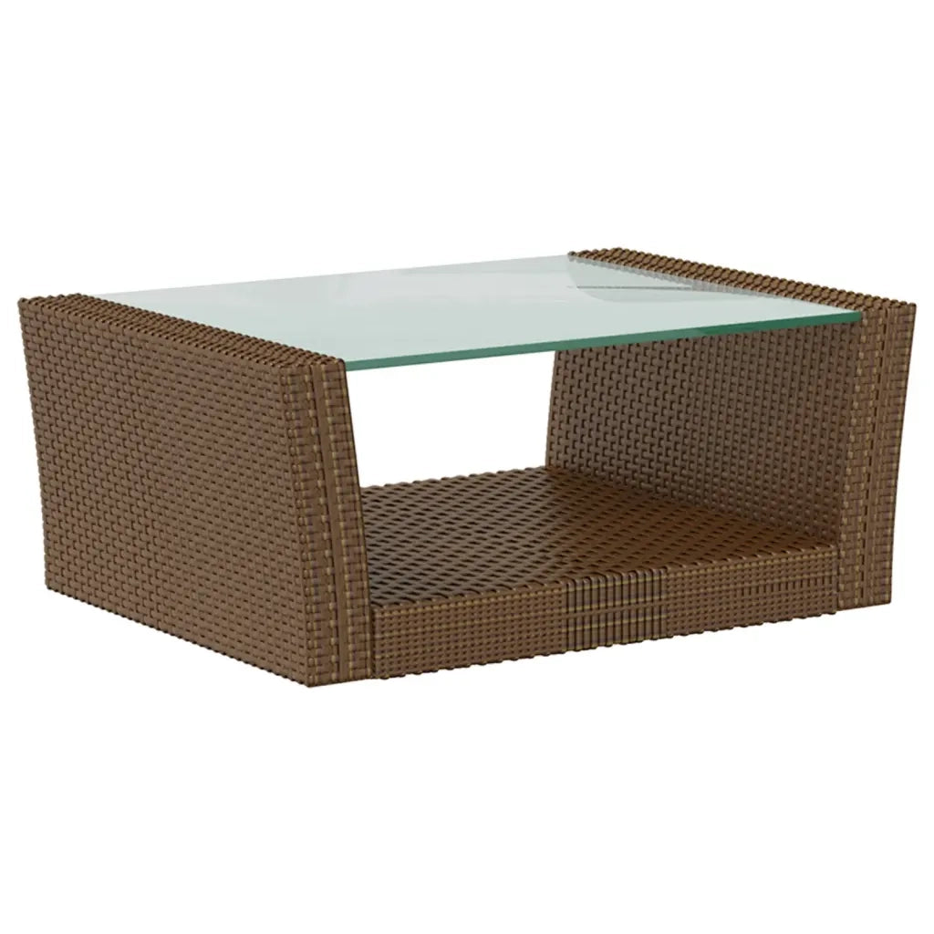 Set Divani da Giardino 8 pz con Cuscini in Polyrattan Marrone cod mxl 38617