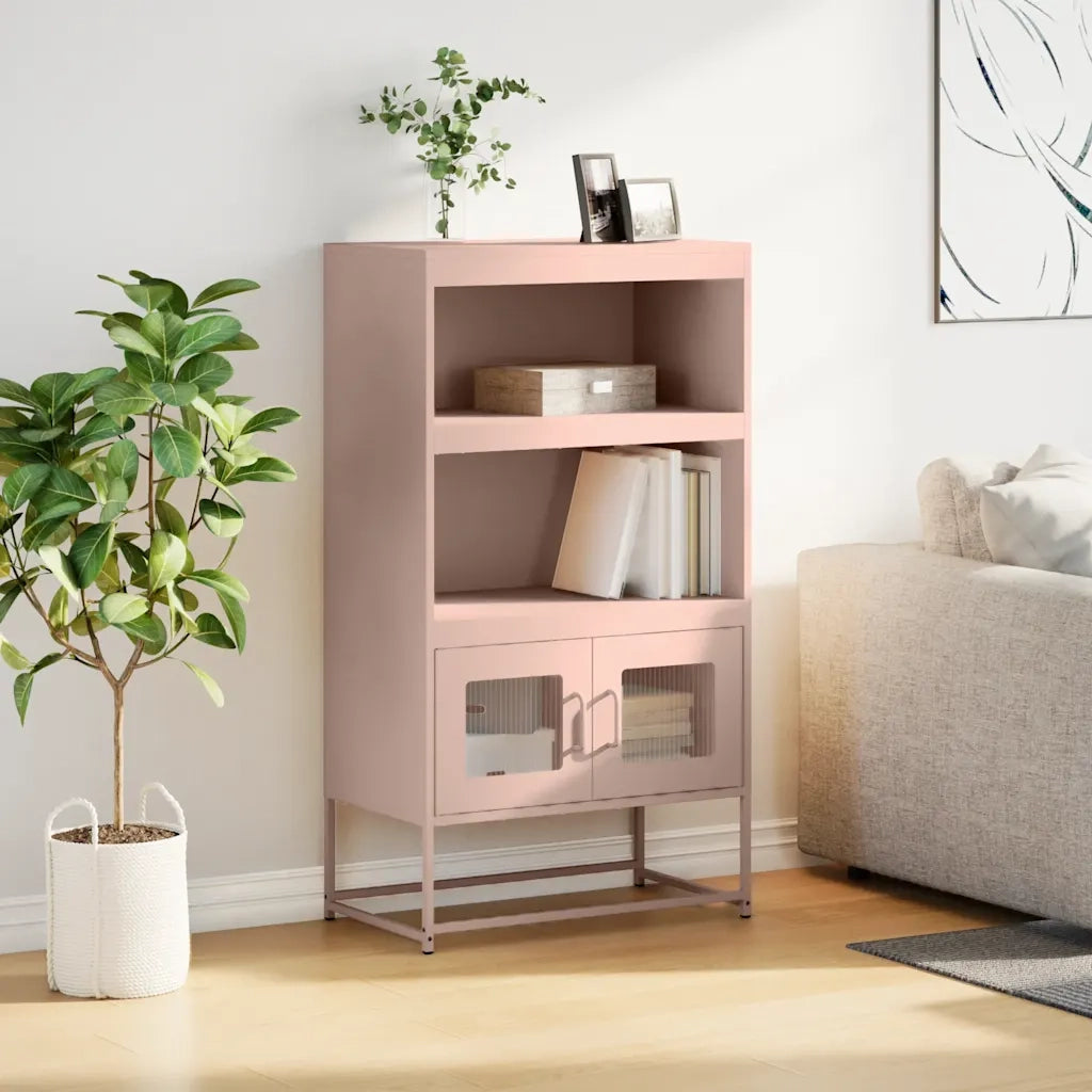 Credenza Rosa 68x39x123 cm in Acciaio 853369