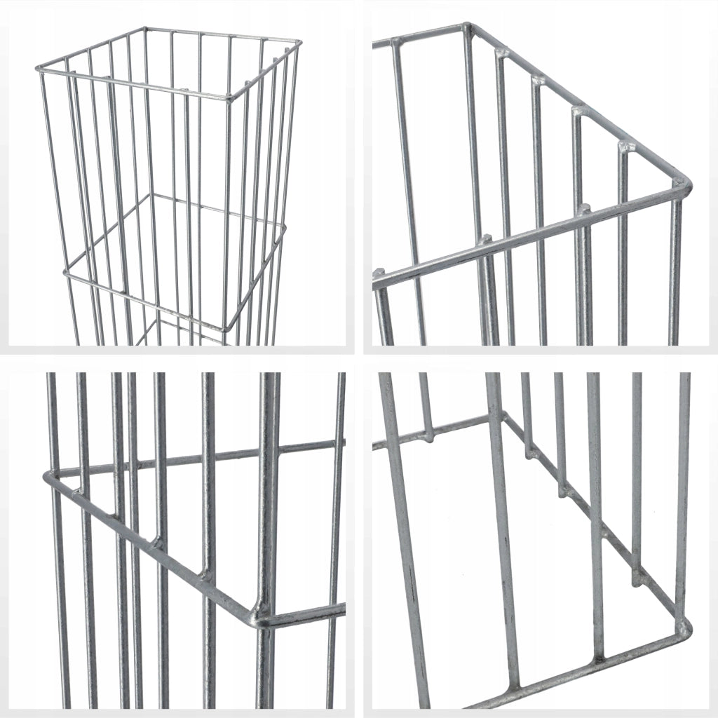 Pergola da giardino KADAX per piante e fiori, palo in metallo da 60 cm + ancoraggi
