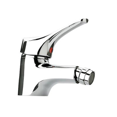 Set miscelatori lavabo e bidet cromati Piralla Ariel scarico incluso