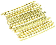 Fili per Chitarra a Fette - 24 Pezzi - Resistenti e Duraturi - Ottone - Sostituzione del Punto di Contatto - Adatto per Chitarra Elettrica e Basso - Naturale