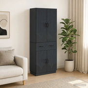 Set di armadi 2 pcs Nero Legno ingegnerizzato 3416827