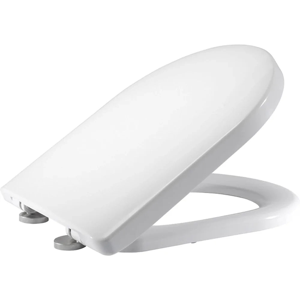 Premium d-shape soft close bianco sedile wc bagno | top fissaggi