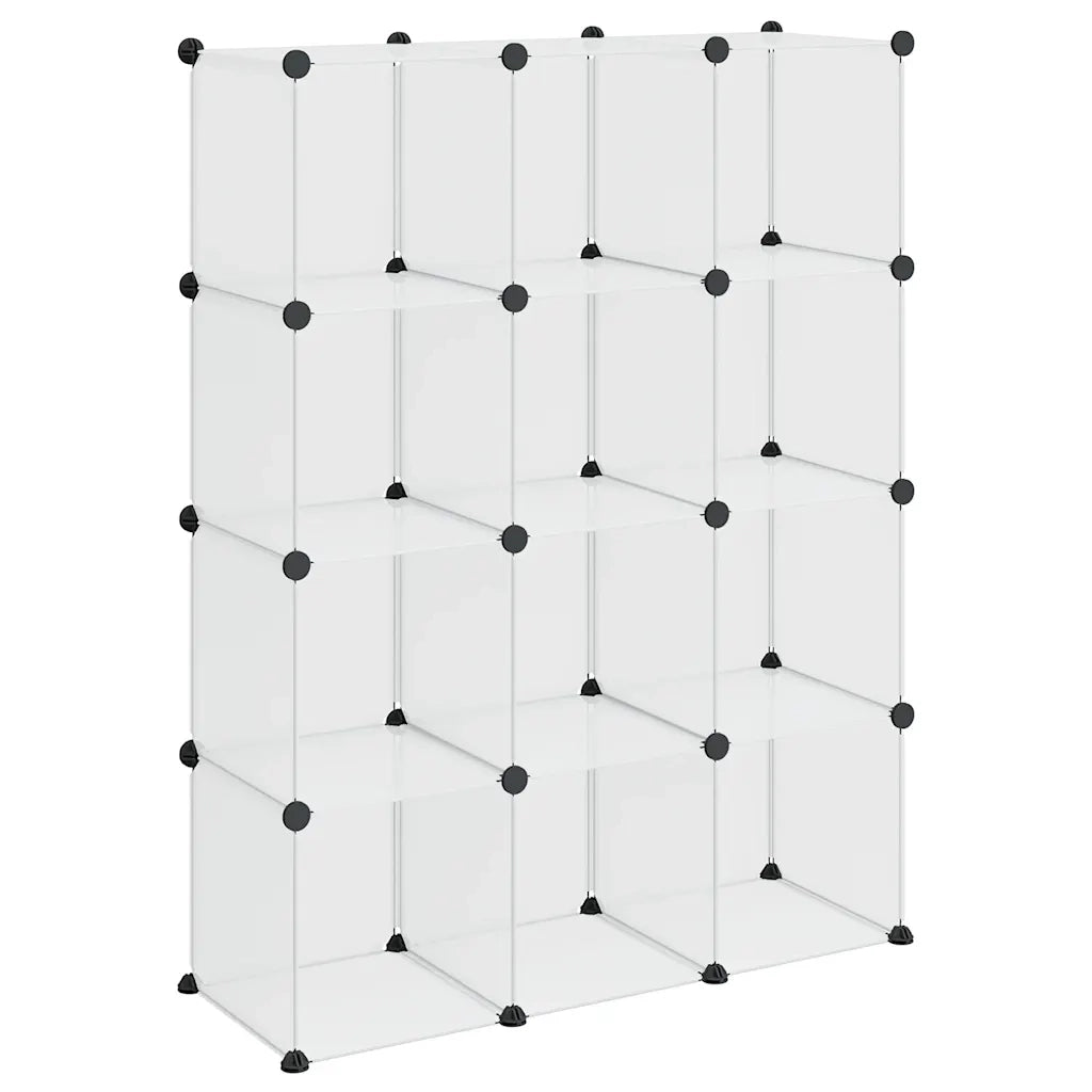 Organizzatore Portaoggetti con 12 Cubi Trasparenti in PP cod mxl 50322