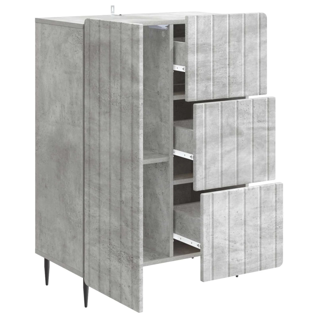 Credenza con cassetto Grigio Cemento 66 x 34,5 x 91,5 cm