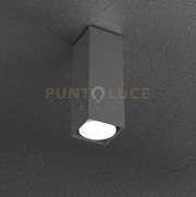 PLATE PLAFONIERA TUBO H.25 1 LUCE GRIGIO ANTRACITE 1129-PL25-GA