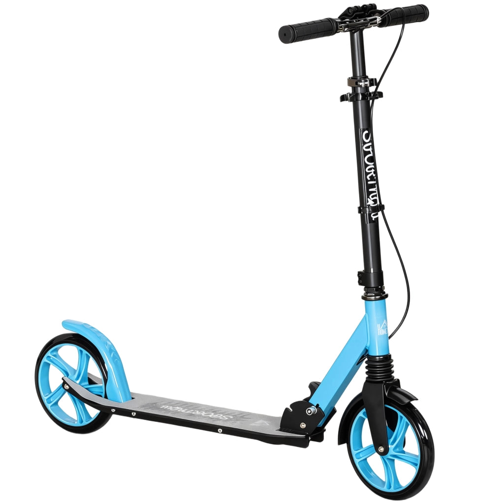Scooter Pieghevole per Adulti e Bambini ¨C zephmum ¨C Blu 91,5x36,5x91-104 cm