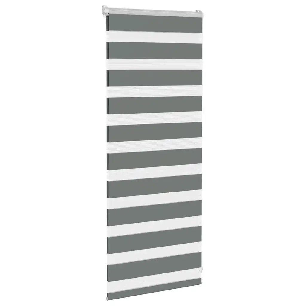 vidaXL Tenda a Rullo Zebra Larghezza Tessuto 55,9 cm Poliestere