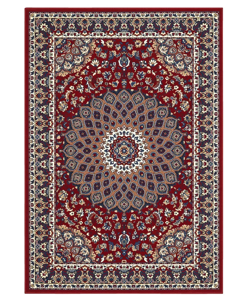 Tappeto ROYAL SHIRAZ 2082 ROSSO cm.140x210 arredo soggiorno salotto disegno moderno geometrico arredo casa