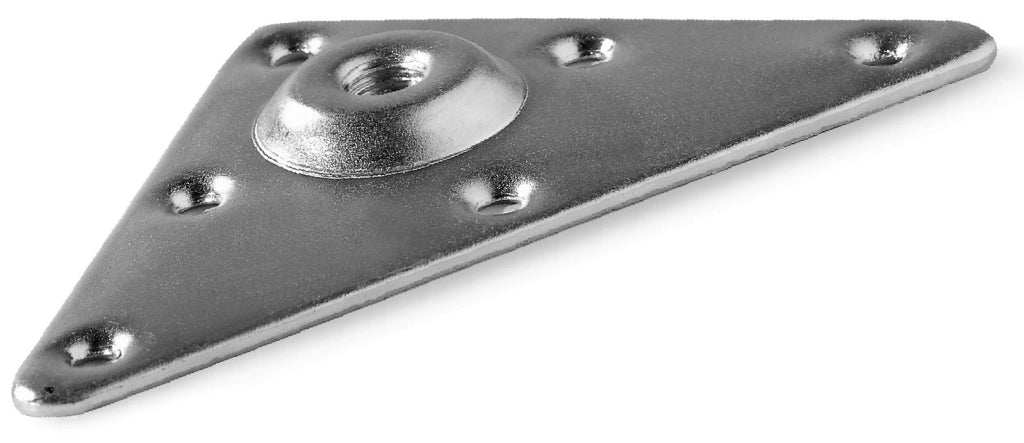 -PIASTRA FE.ZINC. X PIEDINI LEGNO FORO M10- 200,0 pz