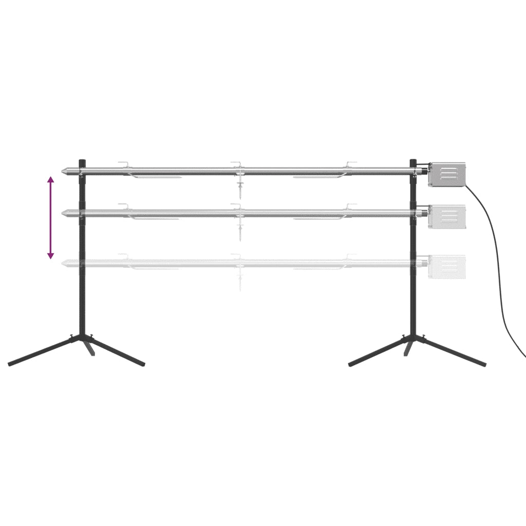 Set Griglia e Vassoio Barbecue Automatico in Acciaio Inox CFW3700692