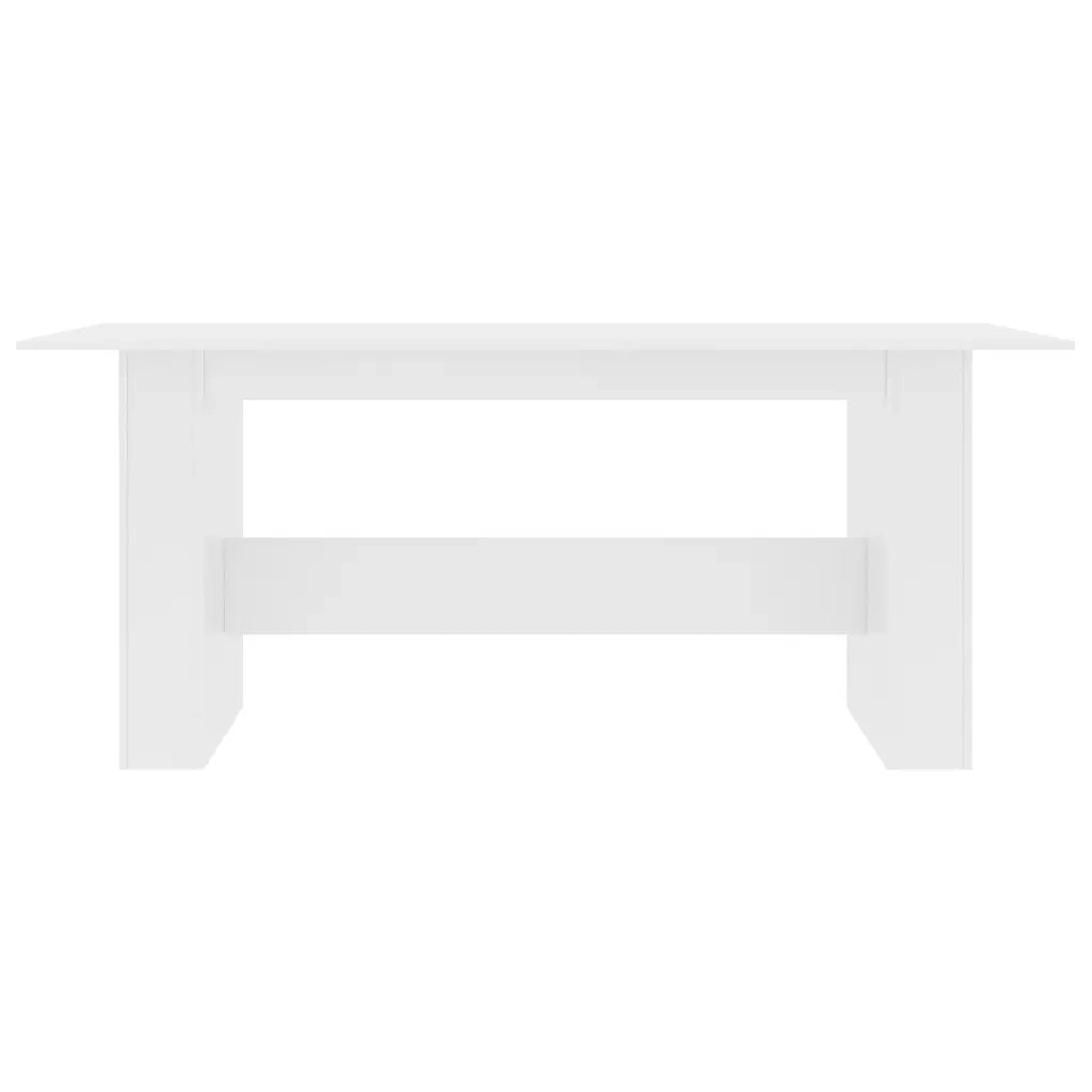 Tavolo da Pranzo Bianco 180x90x76 cm in Legno Multistrato