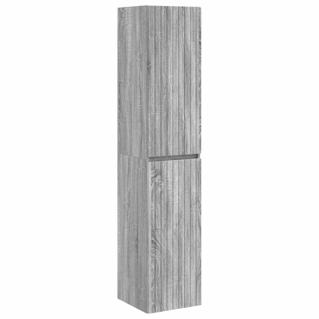 Set di mobili per il bagno 3 pz Sonoma grigio 3406089