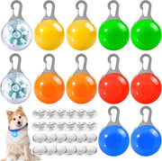 Accessori illuminanti per cani - clip-on con luce LED - 12 pezzi - sicurezza - animali domestici - zaino scolastico - bambini.