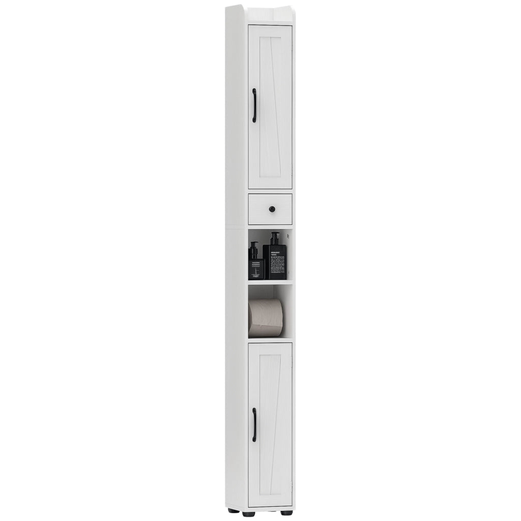 Armadio da bagno colonna ¨C zephmum ¨C bianco 20x20x185cm