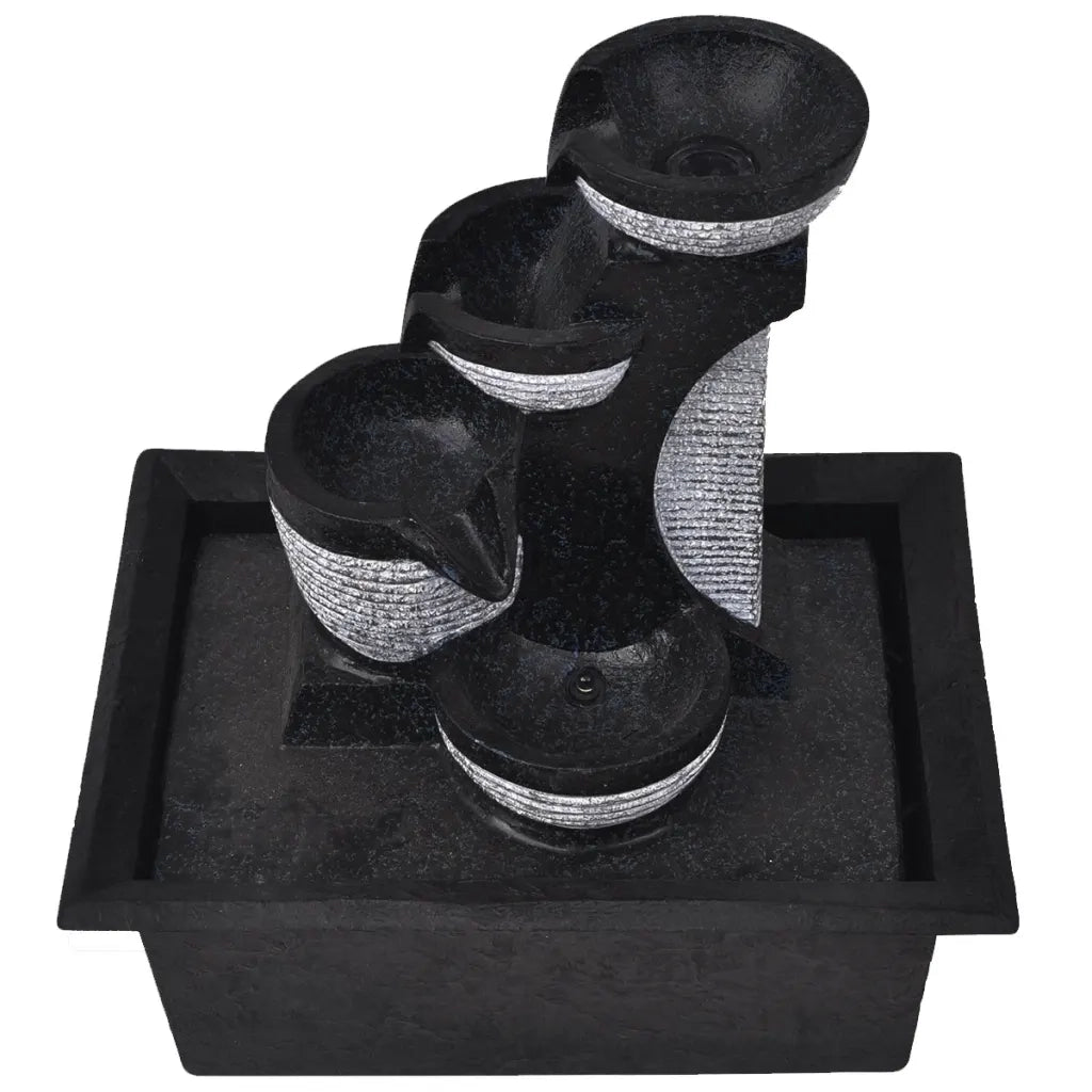 Fontana da Interno con Luci a LED in Poliresina CFW7844086