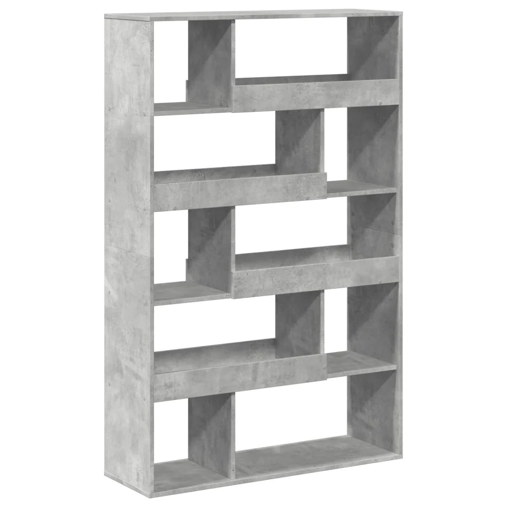 vidaXL Libreria Grigio Cemento 100x33x156,5 cm in Truciolato