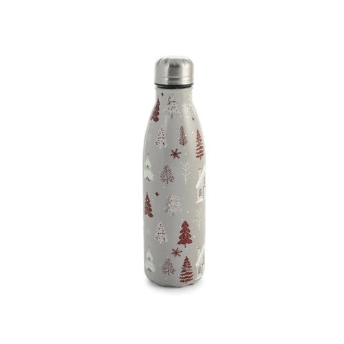 Bottiglia termica natale bianca in acciaio inox lt 0,5