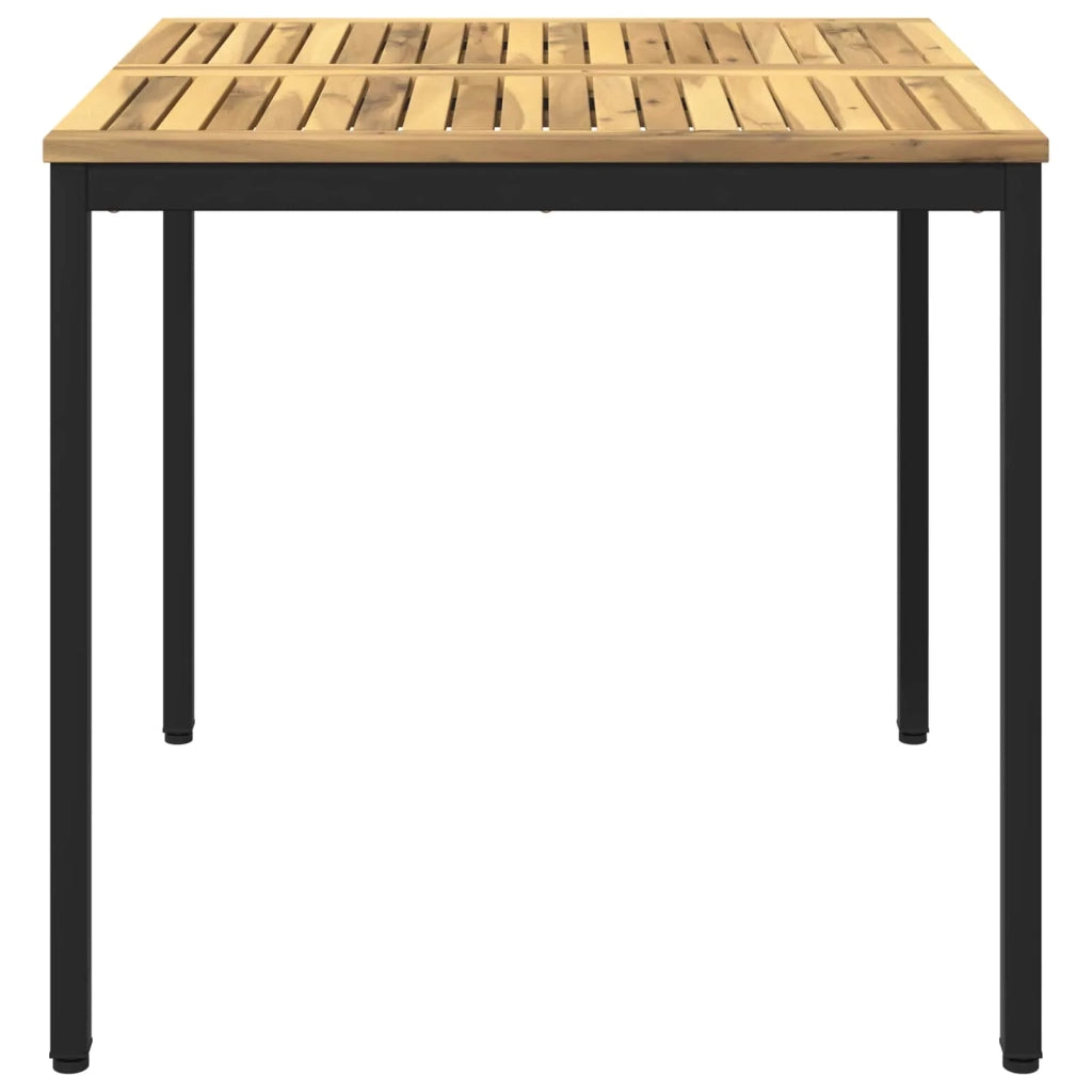 Tavolo da cena da giardino Bianco e Nero 80 x 80,5 x 75 cm 901758
