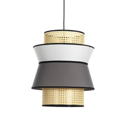 Lampadario in tessuto multicolore cm H.46 x Ø.39