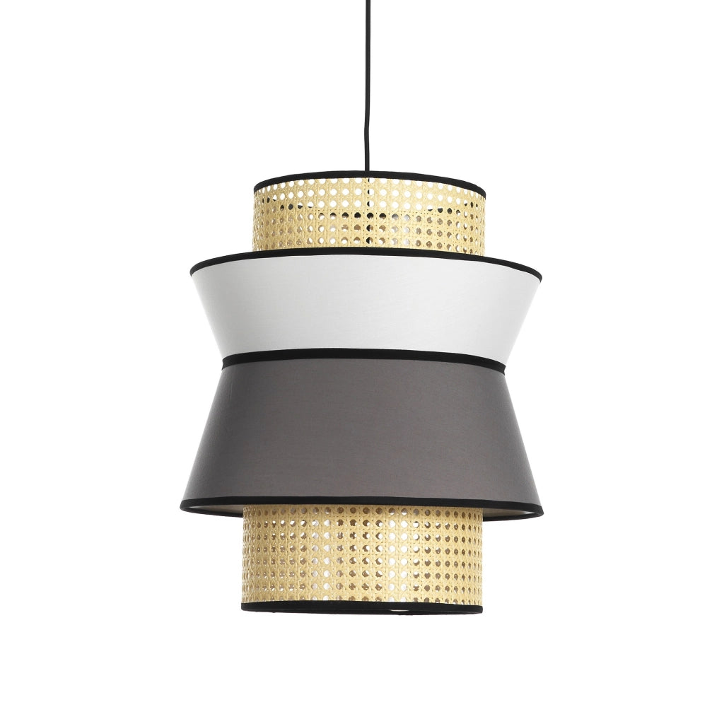 Lampadario in tessuto multicolore cm H.46 x Ø.39