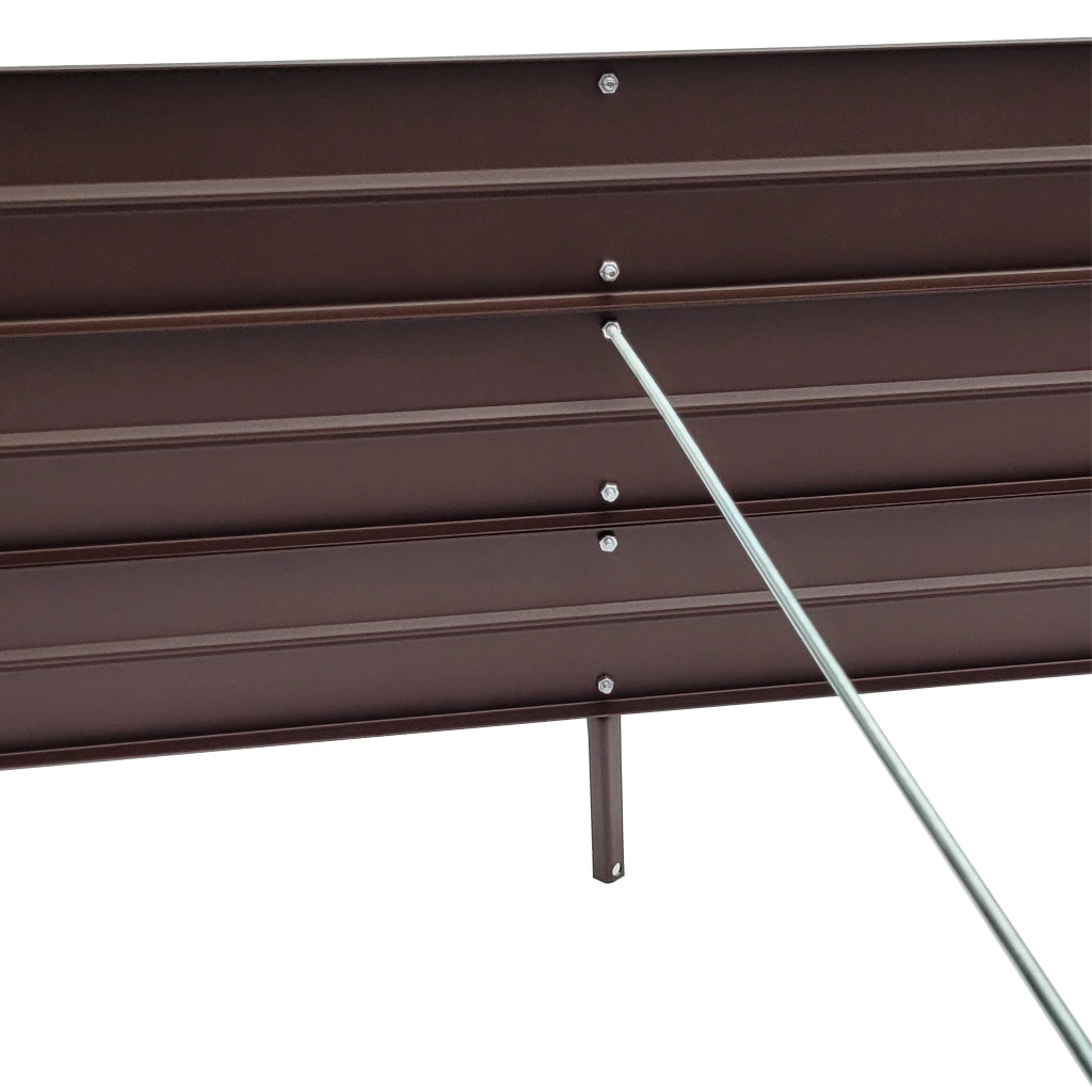 Fioriera rialzata KLASIKA GARDEN, rivestimento verniciato a polvere, marrone RAL8017 150x75x30