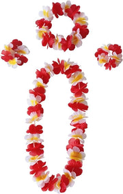 Collana di fiori hawaiani decorazione per le foto di calcio fiori tropicali per le feste di spiaggia matrimoni
