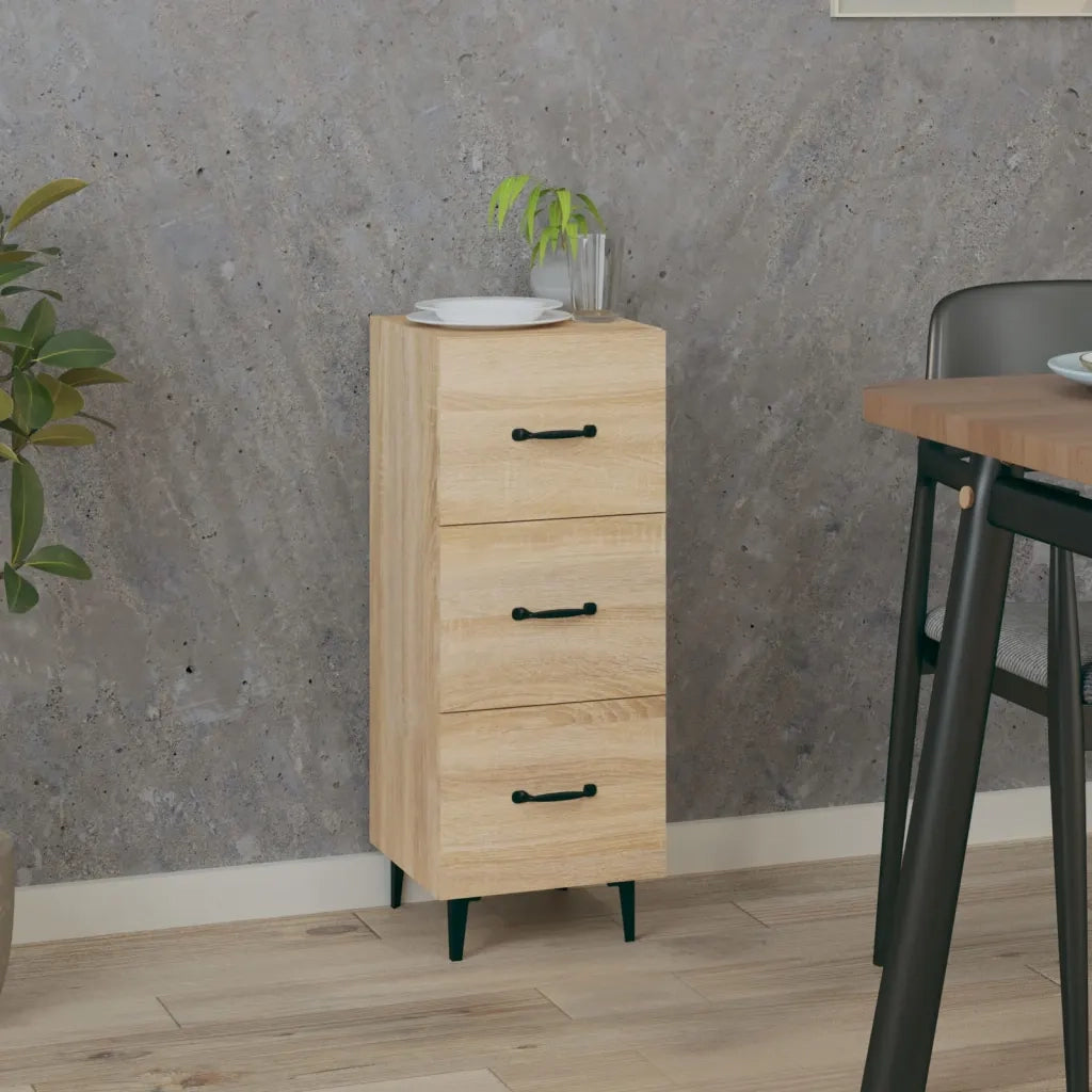 Credenza Rovere Sonoma 34,5x34x90 cm in Legno Multistrato 812351