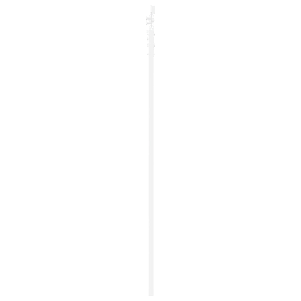 Porta Scorrevole  con Set di Hardware Bianca 61x198,5 cm Legno Massello di Pino