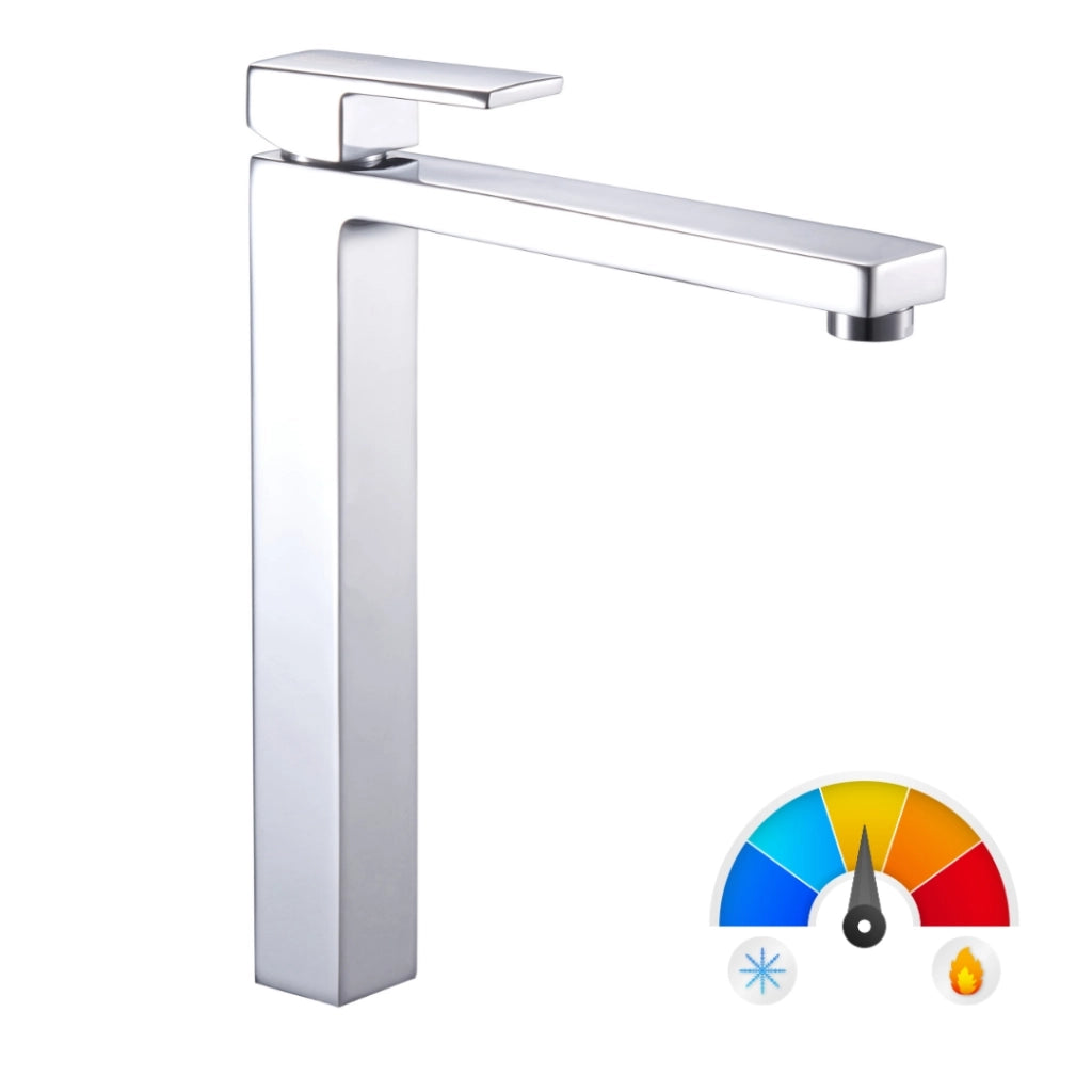 Ogomondo miscelatore rubinetto lavabo appoggio purple bocca alta cromo lucido *** confezione 1