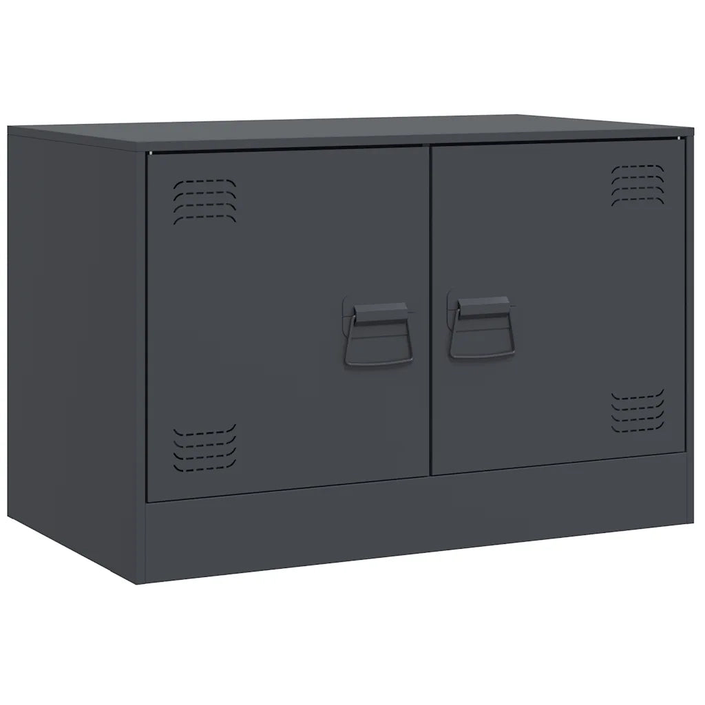Mobili TV 2 pz | Armadietto TV | Mobile Porta TV Antracite 67x39x44 cm in Acciaio