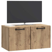 Mobile TV da Muro | Armadietto TV | Mobile Porta TV Rovere Artigianale 59,5 x 31 x 30 cm